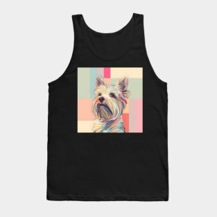 Retro Skye Terrier: Pastel Pup Revival Tank Top